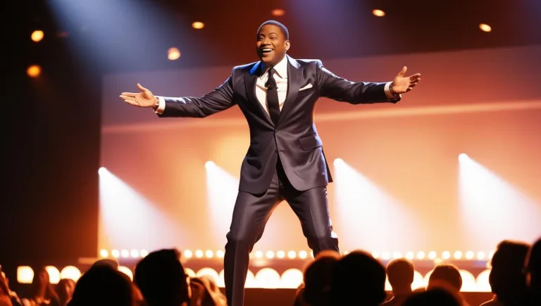 solo comedian on stage